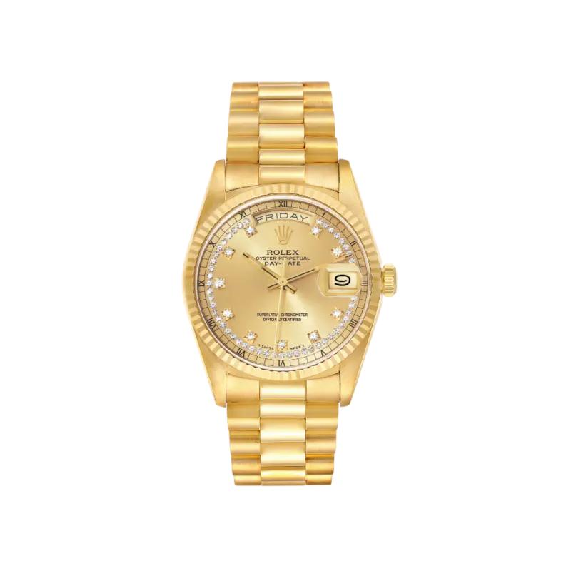 Rolex Day-Date 36 Ref. 18238 Diamond Dial