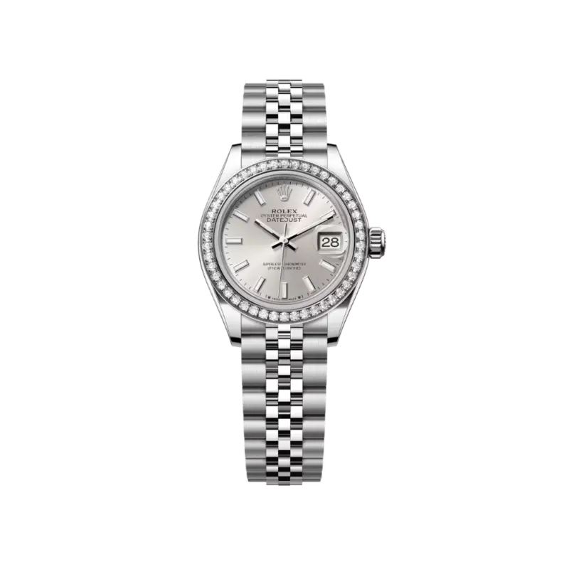 Rolex Lady-Datejust 28 Ref 279384RBR-0007 Oystersteel White Gold