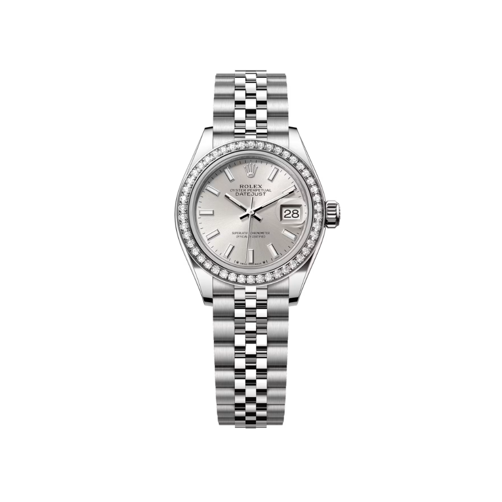 Rolex Lady-Datejust 28 Ref 279384RBR-0007 Oystersteel White Gold